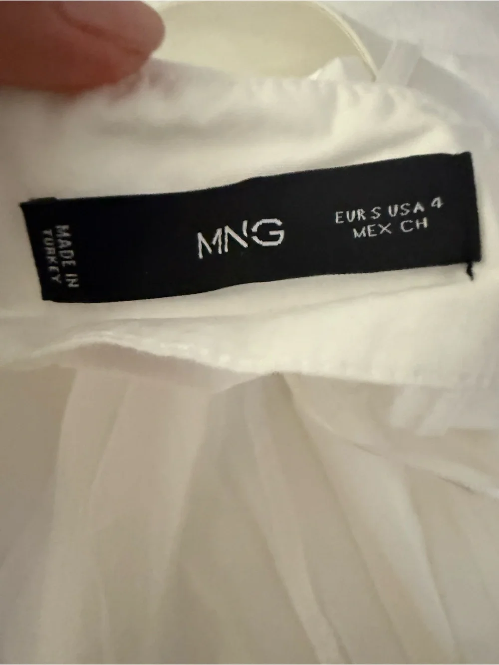 Mango White A-Line Midi Skirt with Wide Belt - Picture 3 of 3